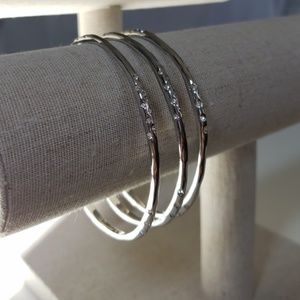 COPY - Stella & Dot Rhea Bangels Set White Bronze